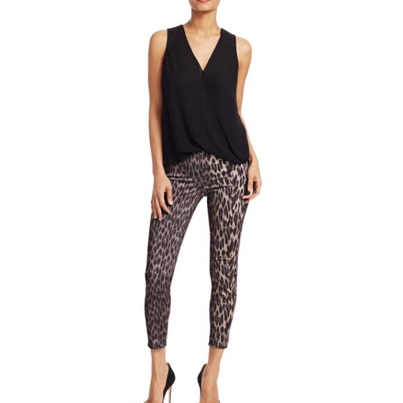 Lagence Margot High Rise Ankle Skinny Leopard Print Jeans 26 Ankle Crop NWT - Picture 3 of 10